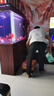 森森魚(yú)缸水族箱客廳落地超白大型家用智能底濾懶人生態(tài)中式金魚(yú)缸 剛果柚色 ED屏風(fēng)款長(cháng)120*寬35*缸高80/柜高74cm 曬單實(shí)拍圖