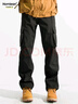 Homlean美式機(jī)能傘兵工裝褲男春夏寬松小眾闊腿休閑登山長褲S6603黑色4XL 曬單實(shí)拍圖