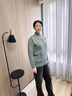 恒源祥中老年人秋冬媽媽大碼加絨加厚毛衣女秋裝50歲60針織打底衫女 紫米色(不起球) 加絨 L 建議80-95斤 曬單實(shí)拍圖