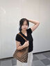 15mins包包女包大容量單肩布包女2025新款通勤托特包七夕禮物 咖色 曬單實拍圖