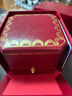 卡地亞（Cartier）戒指男女同款 3毫米寬鑲嵌鉆石CDE對戒情侶婚戒 B4051300 鉑金 51 曬單實拍圖