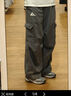 adidas速干防曬UPF50+寬松多口袋運(yùn)動褲傘兵褲阿迪達(dá)斯輕運(yùn)動   深灰   L 曬單實(shí)拍圖
