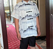 蘿卜唄唄男童漢服短袖國風(fēng)新中式禮服唐裝六一兒童表演服 兩件套  150  曬單實(shí)拍圖