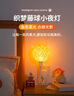 愛耐特床頭燈臥室氛圍燈插電遙控定時(shí)藤球柔光語音聲控小夜燈宿舍壁燈 按鍵款-3W【暖白切換】 曬單實(shí)拍圖
