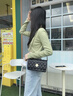 Chiecu Kscbn CK輕奢包包女包單肩包斜挎包女士鏈條菱格小方包情人節(jié)生日禮物 黑色【送老婆送女友】 曬單實拍圖