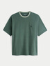 ABERCROMBIE & FITCH【重磅圓領(lǐng)】男裝25夏季新款經(jīng)典小麋鹿美式短袖T恤KI124-5181 深綠色 S (175/92A) 曬單實(shí)拍圖