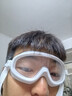 大框泳鏡防水大廣角高清兒童男女士專業(yè)成人潛水游泳眼鏡泳帽套裝 成人款冰川白袋裝-帶連體耳塞 曬單實(shí)拍圖