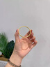 胖東來品質(zhì)古法傳承999兩世歡蓮蓬轉(zhuǎn)運(yùn)珠金包銀手鏈金珠素圈手鐲 素圈4毫米-62圈口135-160斤 曬單實(shí)拍圖