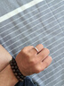 飾珀999足銀戒指女士小眾設計個(gè)性時(shí)尚閉口素圈光面小指單身尾戒男生 平面素圈閉口戒指（足銀999） 2.5MM/16號 曬單實(shí)拍圖