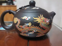 原礦紫砂壺西施壺熱水變色龍鳳呈祥水鳥(niǎo)叫鳳鳴壺泡茶壺半手工茶具 變色鳳鳴紫砂壺240ml-1壺2杯 曬單實(shí)拍圖