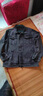 啄木鳥(niǎo)秋冬季男士新款美式牛仔外套修身純色棉質(zhì)百搭潮流時(shí)尚夾克外衣男 深灰色 XL （125-140斤） 曬單實(shí)拍圖