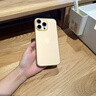 圖璐璐【自帶鏡頭膜】適用蘋果16/15Promax手機(jī)殼iPhone14pro全包防摔13PM男超薄磨砂plus新款散熱保護(hù)套 【沙漠金】超薄-散熱-防指紋 蘋果16Promax【自帶鏡頭膜】 曬單實(shí)拍圖