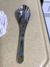 美廚（maxcook）304不銹鋼湯勺湯匙 加大加厚勺子圓底餐勺飯勺湯勺三件套 MCGC944 曬單實(shí)拍圖