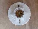 振牛家用E27E14通用螺口明暗裝燈座防水燈頭LED燈泡底座帶開關(guān)插頭座 C款-E27圓燈座 曬單實拍圖