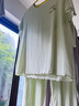 久歲伴少女睡衣女士莫代爾家居服夏季薄款涼感青少年媽媽親子裝三件套裝 淺奶綠-3件套 170 /XL 曬單實(shí)拍圖
