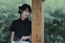 佐敘2025新款國風夏季短款黑襯衫女盤扣短袖襯衣設計感高級不規(guī)則上衣 黑色 M （85-100斤） 曬單實拍圖