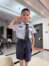 G.DUCKKIDS童裝男童春秋套裝兒童衣服男寶寶春裝警官服男孩cos交警警察衣服 警察服套裝【夏款】 110 尺碼4~5歲【100-110cm】 曬單實拍圖