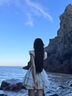 緋垚甜美碎花連衣裙女夏季法式初戀公主蓬蓬裙小飛袖收腰小個子短裙子 小飛袖連衣短裙【藍(lán)色】 M 曬單實拍圖