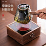 領(lǐng)藝茶壺煮茶壺煮茶器電陶爐加熱燒水壺側(cè)把玻璃壺+相思木電陶爐 曬單實拍圖