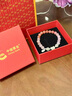 中國黃金（CHINA GOLD）銀手鏈和田玉貓咪手串女紅瑪瑙招財串七夕情人節(jié)禮物送女朋友老婆 和田玉貓咪手串-925銀【品牌禮盒】 曬單實拍圖