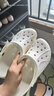卡駱馳crocs洞洞鞋貝雅男鞋女鞋輕便耐磨一腳蹬拖鞋休閑鞋|10126 卵石色-2V3 37 /38(230mm) 曬單實(shí)拍圖