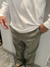 杰克·瓊斯（JACK&JONES）25年男裝秋季休閑褲男百搭松緊腰商務(wù)長褲萊賽爾親膚品牌褲子男士 025灰綠色 長褲 松緊腰頭 31 175 曬單實拍圖