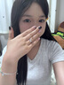 TIME GATHER水晶銀戒指簡(jiǎn)約青絲線條鋯石情侶對(duì)戒個(gè)性男女S925銀活口戒送女友 單女款戒指（S925銀） S925銀（贈(zèng)精美禮盒+擦銀布） 曬單實(shí)拍圖