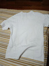 GXG男裝 白色多功能基礎(chǔ)短袖T恤體恤衫打底衫 夏季新品 白色重磅280G L 曬單實(shí)拍圖