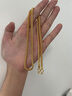 星卡龍黃金項(xiàng)鏈男9999金包銀項(xiàng)鏈金店同款簡約實(shí)心方形龍骨大鏈子老板鏈 包金3.3克龍骨項(xiàng)鏈總重約26克 曬單實(shí)拍圖