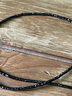 若華（RUOHUA）羽墨 約2mm40cm黑尖晶石項(xiàng)鏈女G18K鎖骨鏈頸飾吊墜生日禮物 曬單實(shí)拍圖