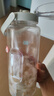 蒙福（mengfu）2L運動水杯女雙飲大容量水杯男士學(xué)生刻度夏季塑料耐高溫大水杯壺 白色+立體貼*4個 2000ml 曬單實拍圖