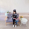G.DUCKKIDS小黃鴨女童外套春秋款2025新款兒童兔子警官學(xué)院領(lǐng)夾克女寶寶衣服 藍色外套 110 建議4~5歲【100-110cm】cm 曬單實(shí)拍圖