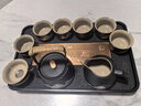 尚言坊黑陶功夫茶具整套帶茶盤高檔陶瓷泡茶茶杯套裝 錦繡提梁壺輕暢版 曬單實拍圖