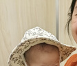 乖奇熊女寶寶可愛漁夫帽春秋季防曬遮陽帽嬰幼兒彈力外出公主帽子 曬單實(shí)拍圖