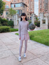 奇動(dòng)【輕氧衣】女童夏季高彈運動(dòng)訓練外套春秋套裝瑜伽服 淡紫色 150 曬單實(shí)拍圖
