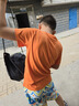 探路者（TOREAD）旗艦 兒童t恤短袖男女中大童裝夏季款打底衫半袖 橘子橙 160 曬單實(shí)拍圖