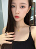 中國黃金（CHINA GOLD）18K金項鏈女款輕奢百搭首飾雪花吊墜情人節(jié)生日禮物送女友老婆 18K雪花吊墜【配S925鏈】 曬單實拍圖