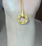 周生生七夕禮物黃金吊墜足金大明咒轉(zhuǎn)運(yùn)珠掛墜不含鏈85735P計(jì)價4.1克 曬單實(shí)拍圖