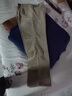 羅蒙（ROMON）純棉中老年雙褶休閑褲男秋冬季厚款粗燈芯絨男褲高腰深檔粗條絨褲 雙褶粗條【淺卡其】厚款 29碼【2尺2腰圍】90-100斤 曬單實(shí)拍圖