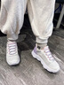 Skechers斯凱奇閃穿鞋女童春秋懶人一腳蹬休閑鞋時尚輕便運動鞋319055L 曬單實拍圖