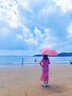 小熊精靈（xiaoxiongjingling）度假親子裝一家三口夏季2025新款洋氣母女裙子海邊沙灘全家庭四口 男T恤/女連衣裙 42 媽媽S碼(建議體重80-100斤) 曬單實拍圖