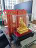 梟庭閣絨沙金祥瑞麒麟擺件招財(cái)客廳電視柜擺件辦公室裝飾開業(yè)喬遷禮品 祥瑞麒麟長約24.5*16*27.5cm 曬單實(shí)拍圖