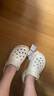 卡駱馳（crocs）【白鹿同款】洞洞鞋女鞋經(jīng)典閃耀云朵Clog厚底沙灘涼拖鞋 W8 曬單實拍圖
