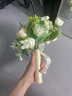 貞嘻新娘領(lǐng)證手捧花拍照道具仿真花花束結(jié)婚西式婚禮手捧花白色玫瑰花 三生三世手捧花【香檳+白】 曬單實(shí)拍圖