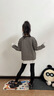 OVE女童鯊魚褲春秋款2025新款兒童打底褲秋季中大童運動速干 2489黑色 140 140cm 曬單實拍圖
