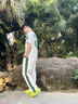 亞束亞束渦輪洞洞鞋男新款夏加厚美式沙灘鞋防臭防滑穿搭運動涼鞋男士 蘋果綠【亞束/渦輪】超跑威壓 42 【正碼正拍】 曬單實拍圖