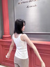 莫代爾洋氣吊帶背心女螺紋打底內(nèi)搭無袖背心夏季新款春夏秋百搭上衣 黑+白2件裝 XL 125-135斤 曬單實拍圖
