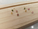 芙茉莉18k金碧璽耳環(huán)配件diy材料伴侶耳釘耳勾耳圈輕奢百搭(不含耳釘) 碧璽伴侶無耳釘 曬單實(shí)拍圖