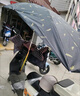 電動(dòng)車遮陽(yáng)雨傘快拆可折疊電瓶車雨棚蓬防曬擋雨踏板摩托車防雨傘 C支架【灰色貓咪】加長(zhǎng)-黑膠防曬 曬單實(shí)拍圖