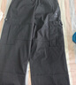 駱駝（CAMEL）休閑戶外登山褲男防潑水直筒工裝褲 J14CA6L6645 幻影黑 M 曬單實(shí)拍圖